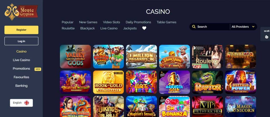 Monte Cryptos Casino