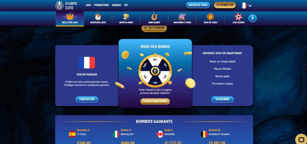 Informations de casino