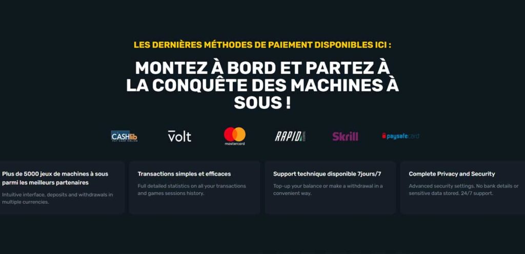 Informations de casino