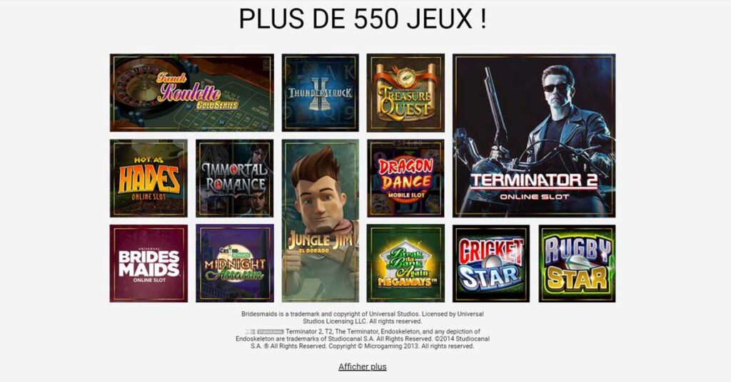 Jeux en ligne