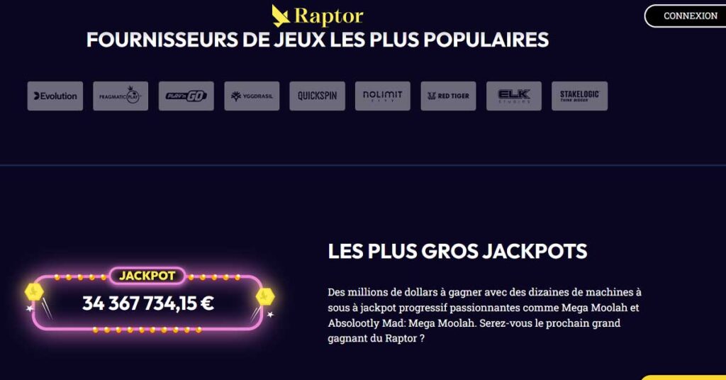 Informations de casino